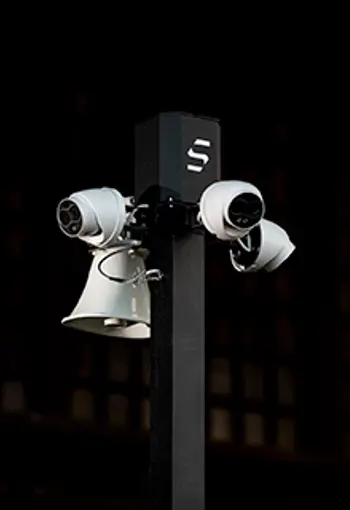 Advanced perimeter protection with bi-spectrum cameras and 50m IR night vision range